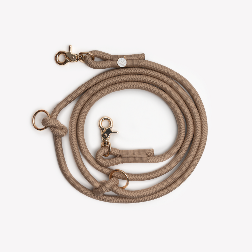 FURLOU Hands-Free Braided Leash – Sand