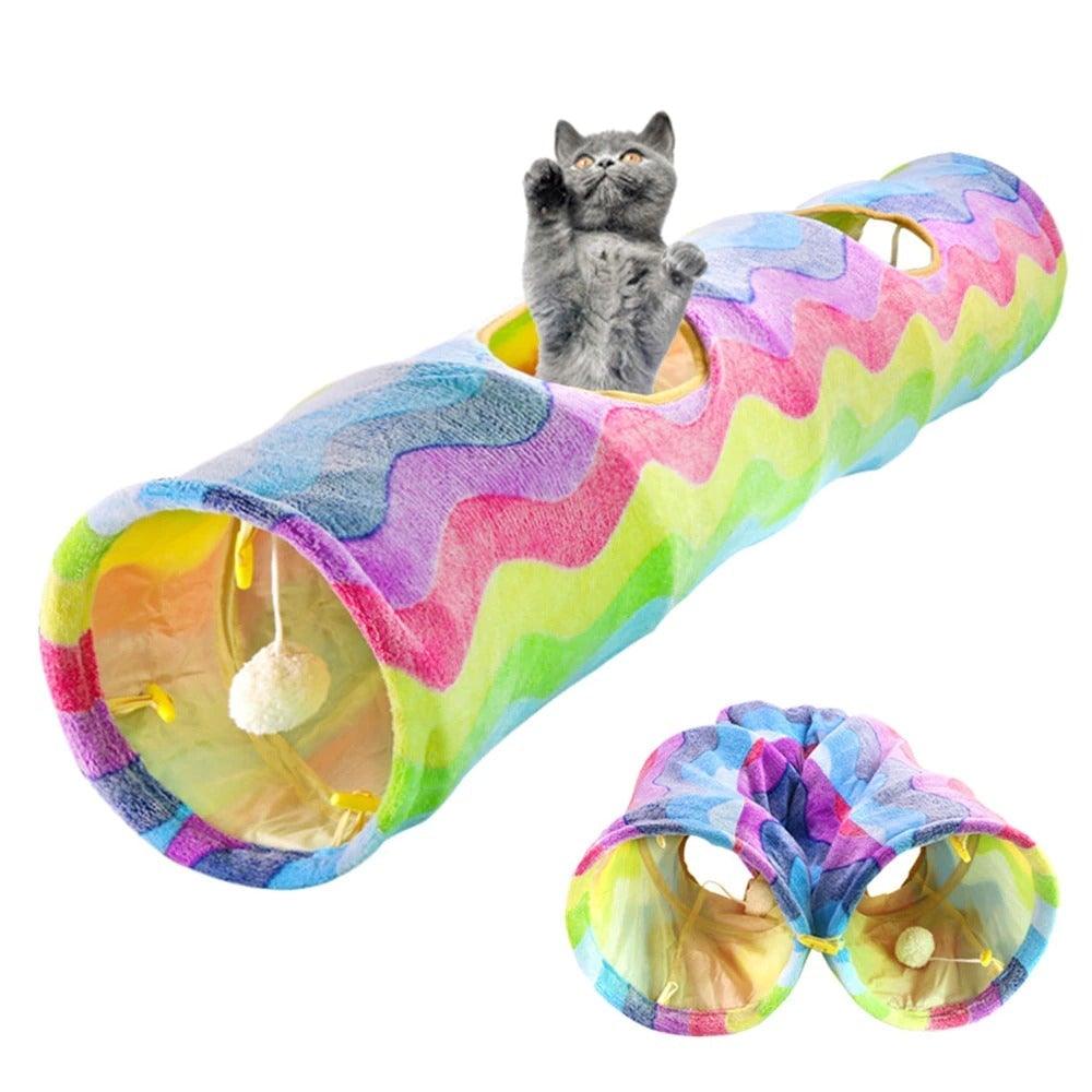 Foldable Multi-Way Cat Play Tunnel