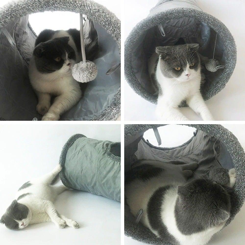 Foldable Multi-Way Cat Play Tunnel