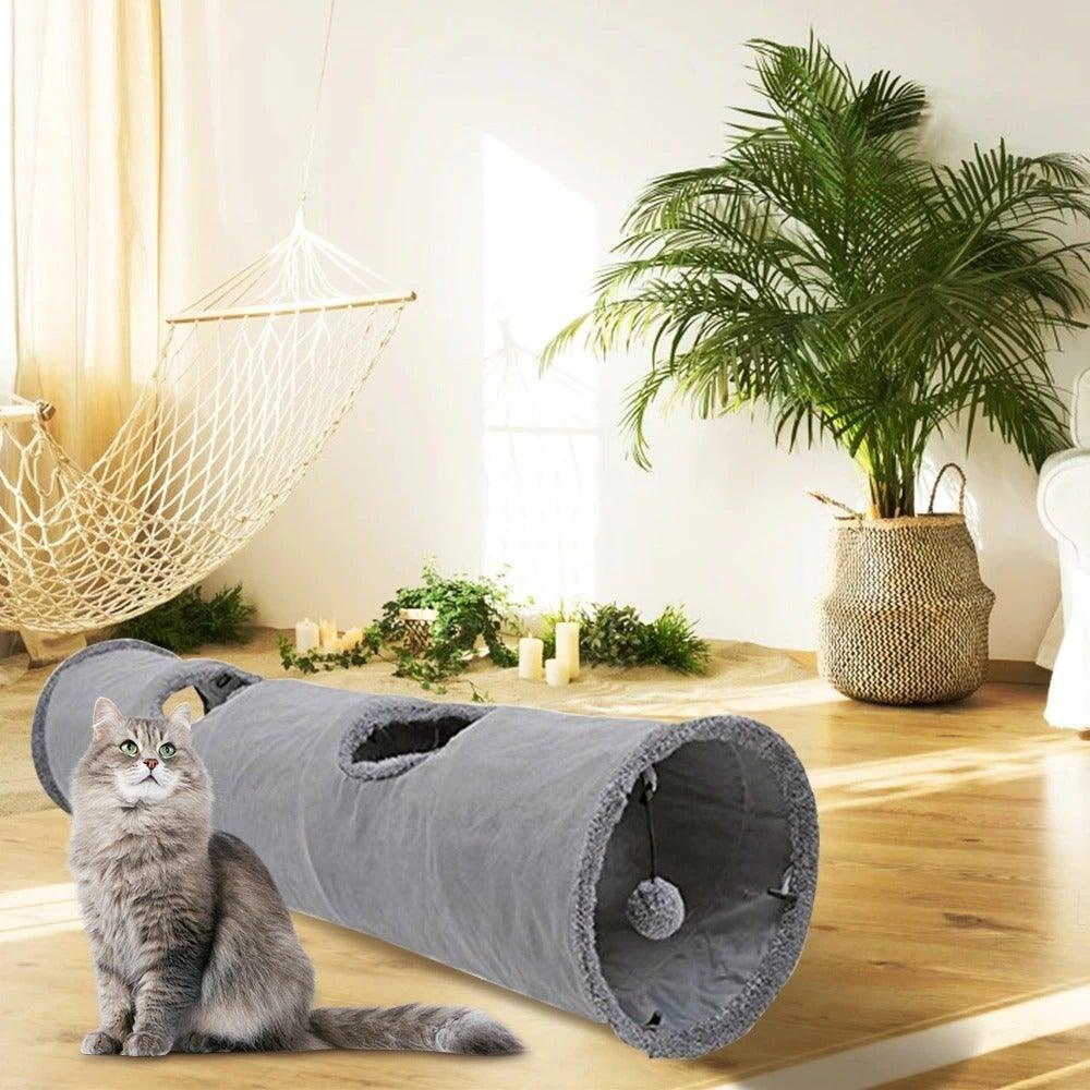 Foldable Multi-Way Cat Play Tunnel