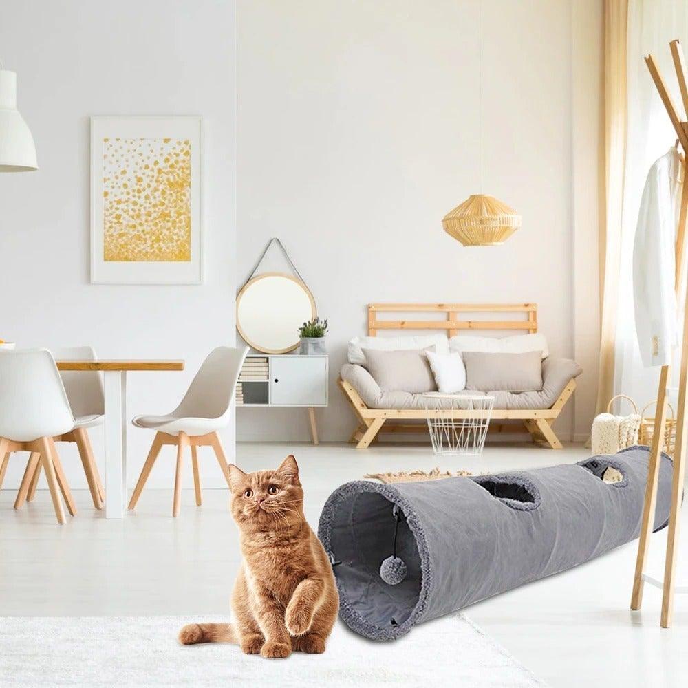 Foldable Multi-Way Cat Play Tunnel