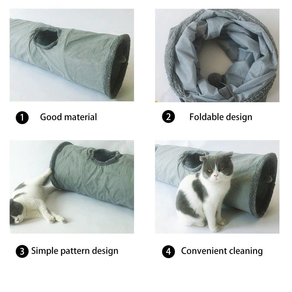 Foldable Multi-Way Cat Play Tunnel