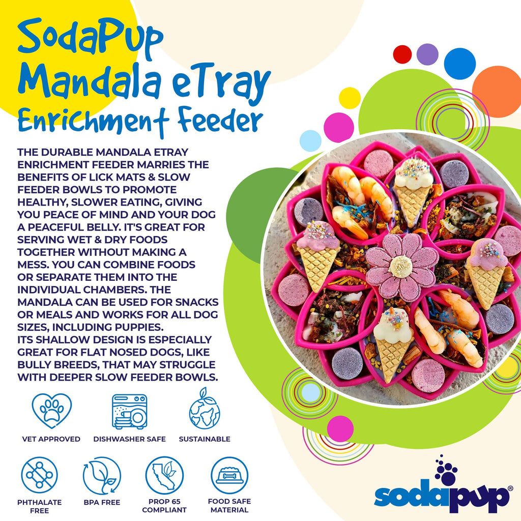 SodaPup Mandala Slow Feeder & Enrichment Tray