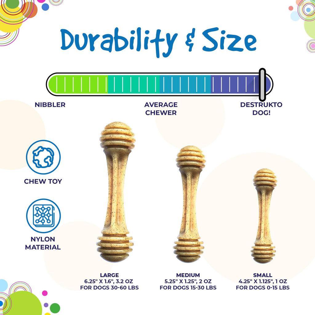 SodaPup Honey Bone Durable Chew Toy