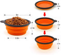 Collapsible Dog Bowls, Set of 5 (Orange)