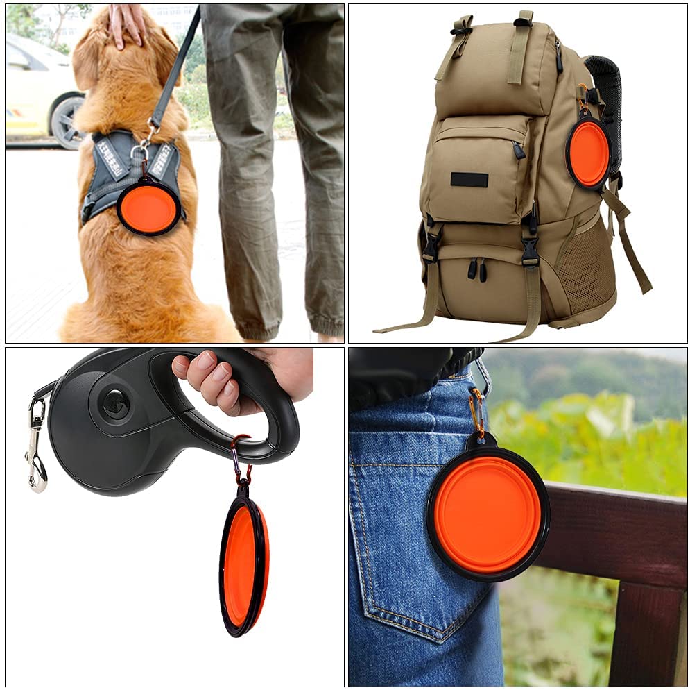 Collapsible Dog Bowls, Set of 5 (Orange) – photo 3