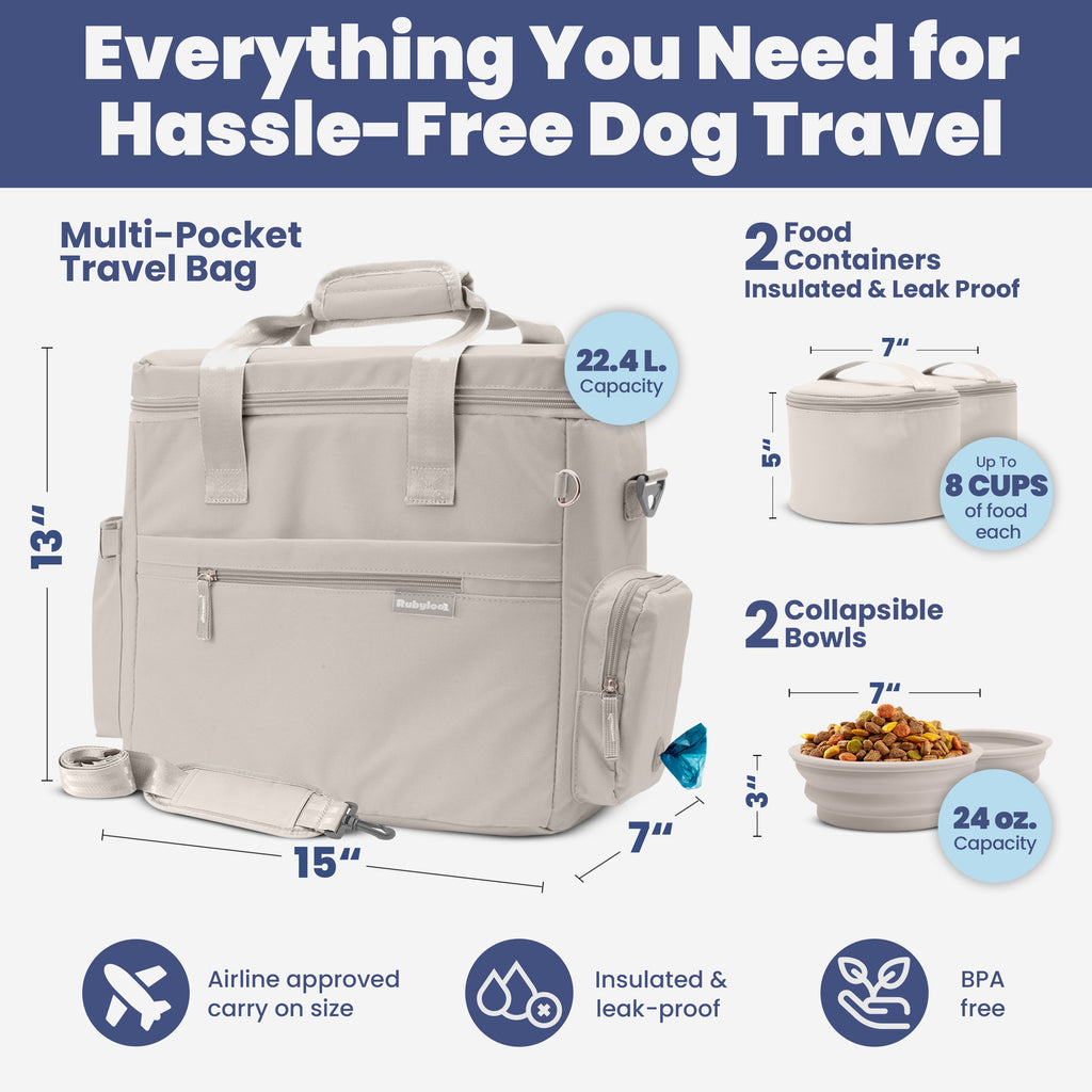 Rubyloo® Original Doggy Bag – Dog Travel Organizer