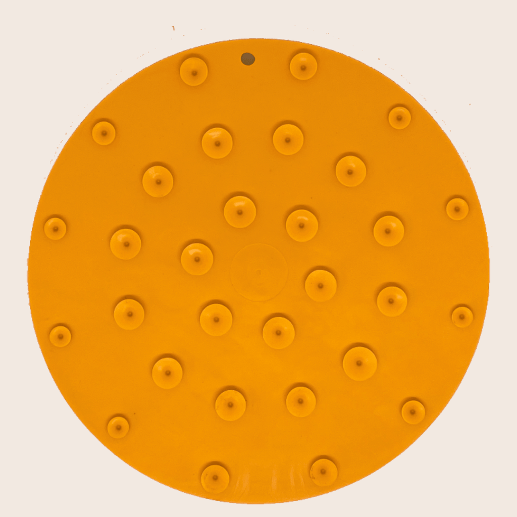 Suction Cup Lick Mat for Dogs – Orange Camp, back view