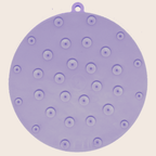 Suction Cup Lick Mat for Dogs – Purple Lotus, back view