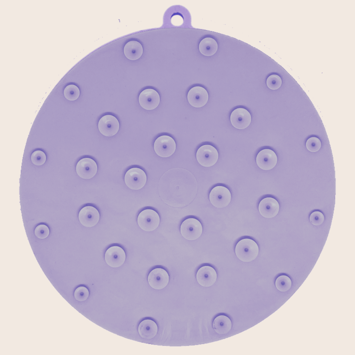 Suction Cup Lick Mat for Dogs – Purple Lotus, back view
