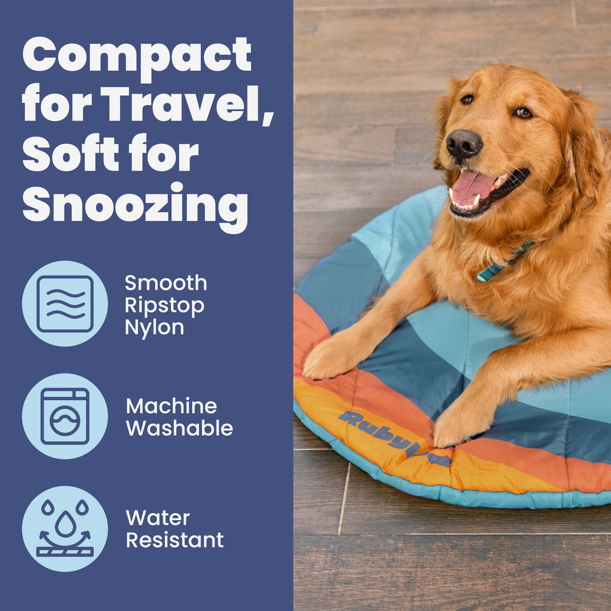 Rubyloo Foldable Travel Dog Bed