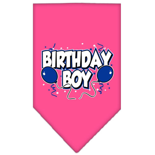 Birthday Boy bandana in bright pink
