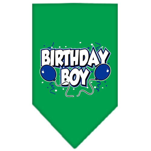 Birthday Boy bandana in emerald green