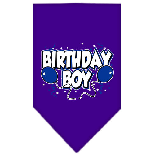Birthday Boy bandana in purple