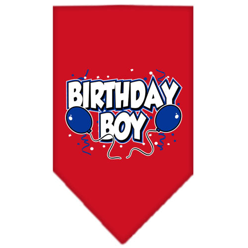 Birthday Boy bandana in red