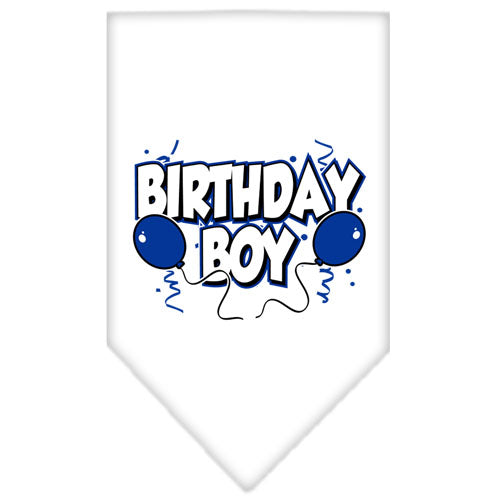 Birthday Boy bandana in white