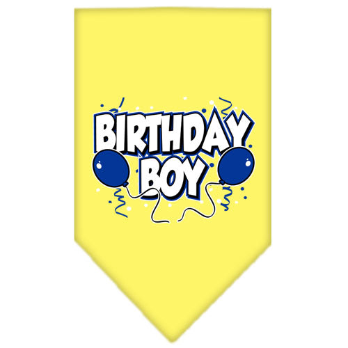 Birthday Boy bandana in yellow