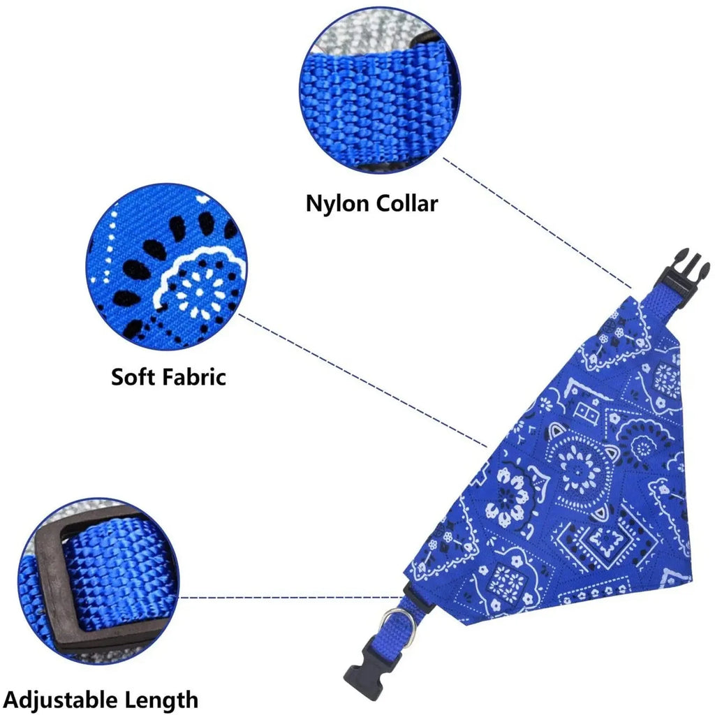 Adjustable Cotton Pet Bandana for Dogs and Cats – photo 6