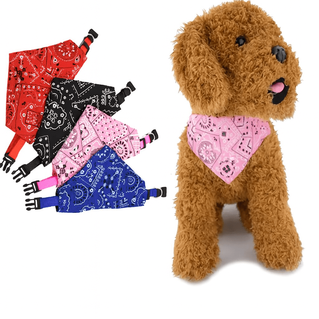 Adjustable Cotton Pet Bandana for Dogs and Cats
