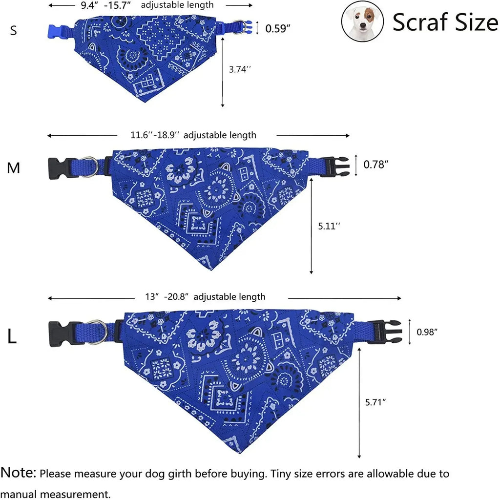 Adjustable Cotton Pet Bandana for Dogs and Cats – photo 7