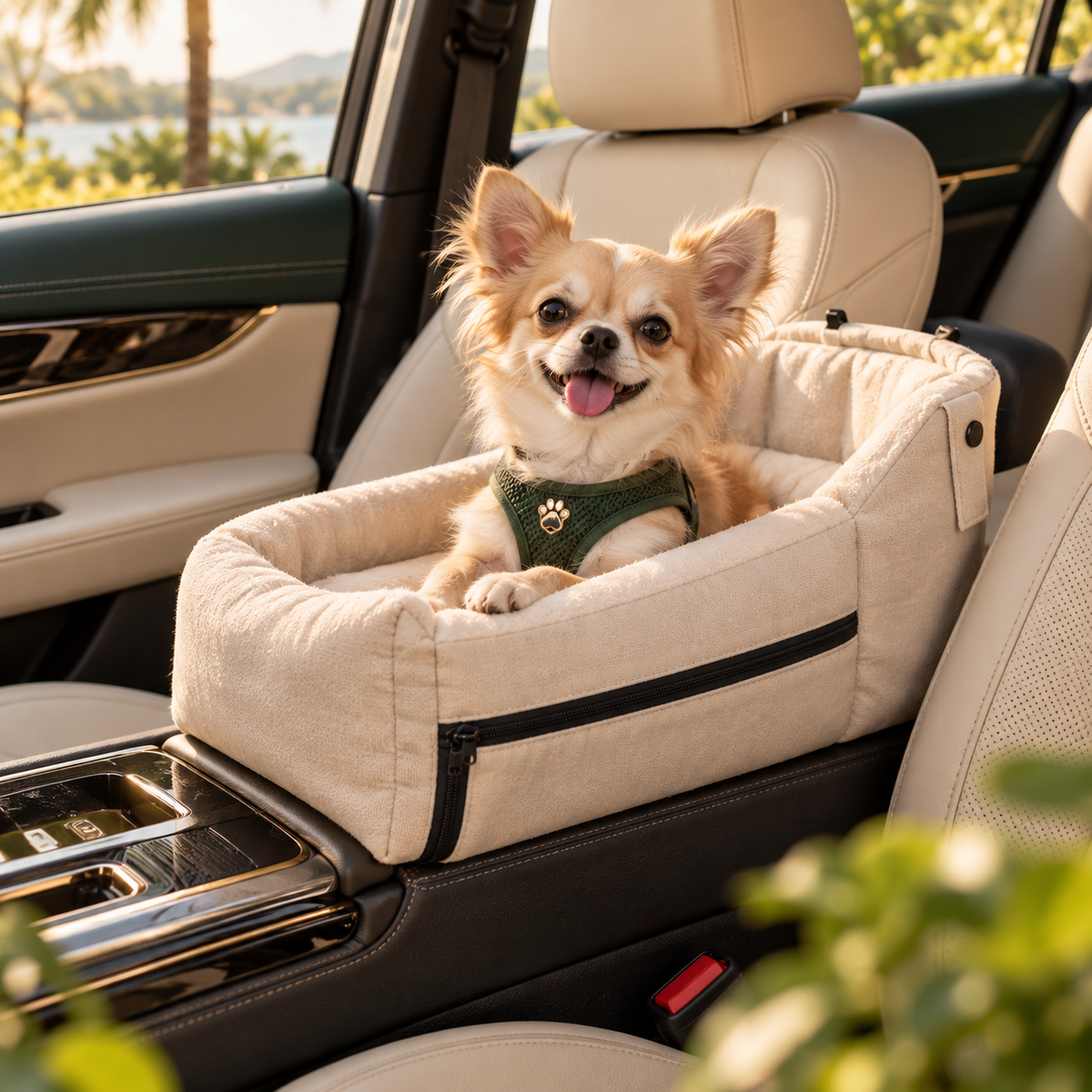 Dog Car Booster Seat & Travel Bed