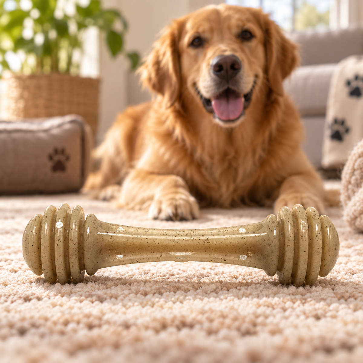 SodaPup Honey Bone Durable Chew Toy